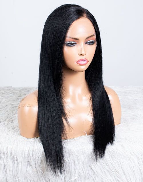 Clearance - 13x6" Lace Front Wig Malaysian Hair - 18" Yaki Size 1 - MT-3109