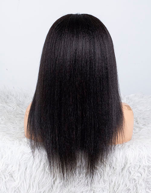 Clearance - 13x6" Indian Hair - 14" Kinky Straight Size 1 - MTY-2769