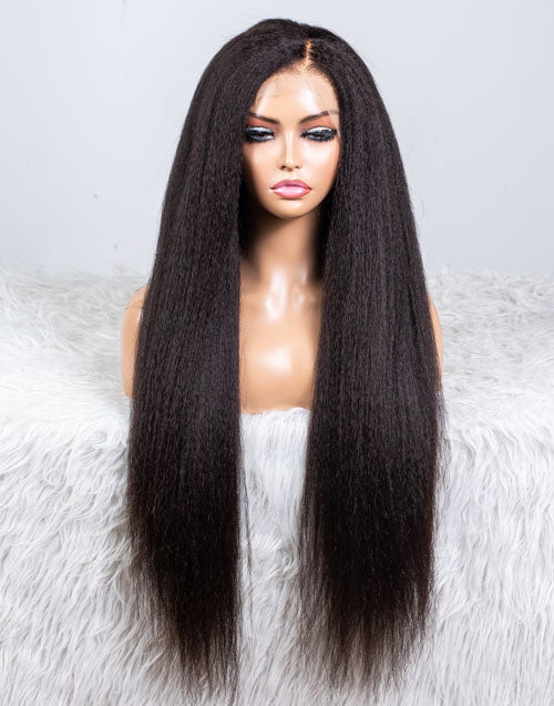 Clearance - 13*6" Lace Front Wig Indian Hair - 24" Kinky Size 1 - MTY-1022