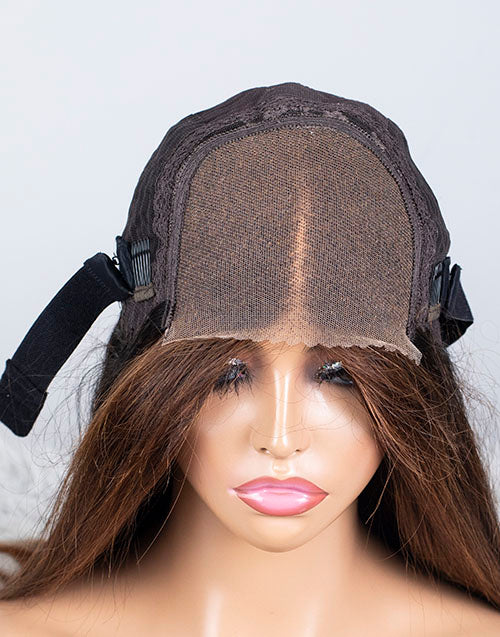 Clearance - 4x4" Closure Wig Indian Hair - 20" Silky Size Average - MT-3295
