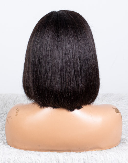 Clearance - 13x4" Indian Hair - 10" Kinky Straight Size 2 - MTY-3861