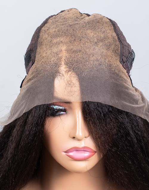 Clearance - 13*6" Lace Front Wig Indian Hair - 24" Kinky Size 1 - MTY-1022