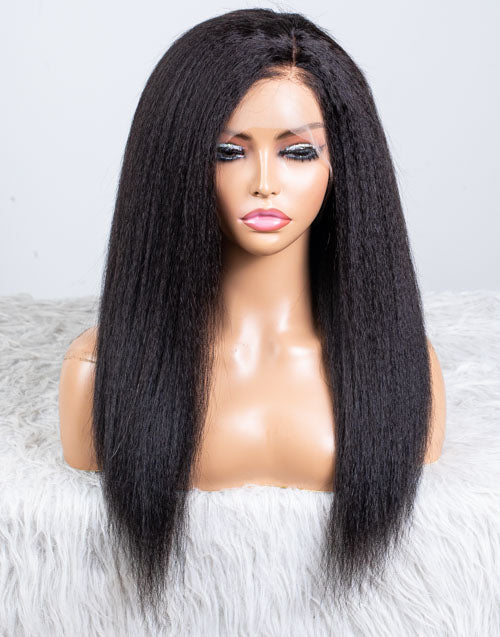 Clearance - 13x6" Lace Front Wig Indian Hair - 16" Kinky Size 1 - MTY-1277