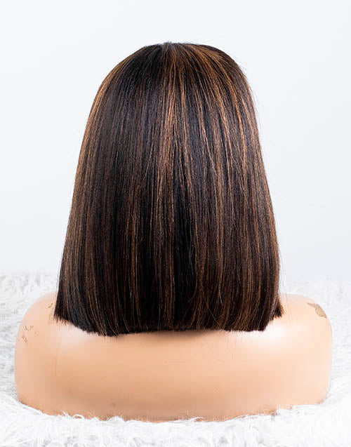 Clearance - 13x6" Lace Front Wig Indian Hair - 12" Yaki Size 1 - MT-3286