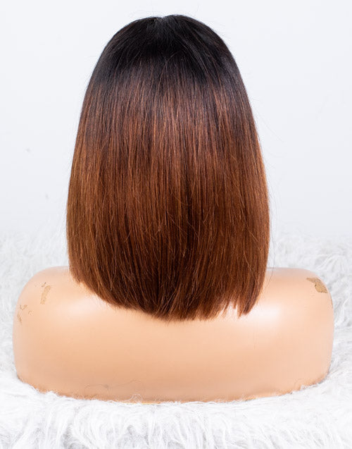 Clearance - 4x4" Glueless Closure Wig Indian Hair - 10" Silky Size Average - MTY-1375