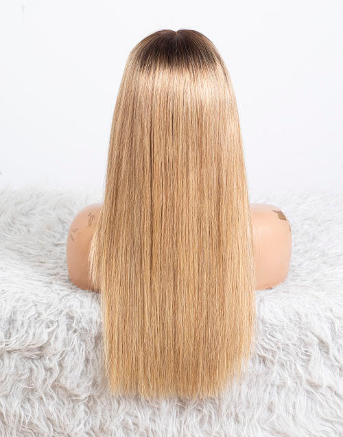 Clearance - 5x5" Closure Wig Indian Hair - 20" Silky Size Average - MT-3685