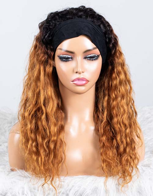 Clearance - Headband Wig Glueless No Lace Indian Hair - 18" Silky Size 2 - MT-3132