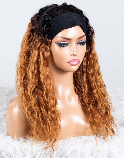 Clearance - Headband Wig Glueless No Lace Indian Hair - 18" Silky Size 2 - MT-3132