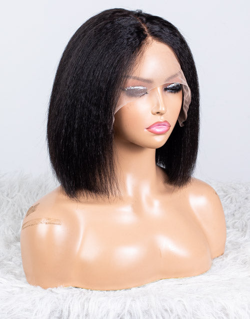 Clearance - 13x6" Lace Front Wig Indian Hair - 10" Kinky Size 1 - MT-3121