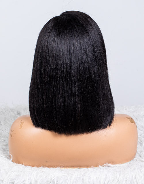 Clearance - 13x6" Lace Front Wig Indian Hair - 10" Yaki Size 2 - MTY-1049