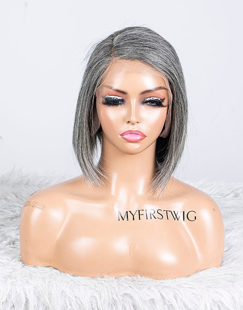 Clearance - 13x6"  Lace Front Wig Indian Hair - 10" Silky Size 1- MTY-2411