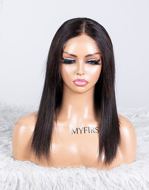 Clearance - 13x4.5"  Lace Front Wig Malaysian Hair - 14" Silky Size 1- MTY-2432
