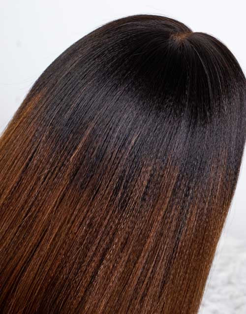 Clearance - 5x5" Closure Wig Indian Hair - 12" Yaki Size Average - MTY-3984