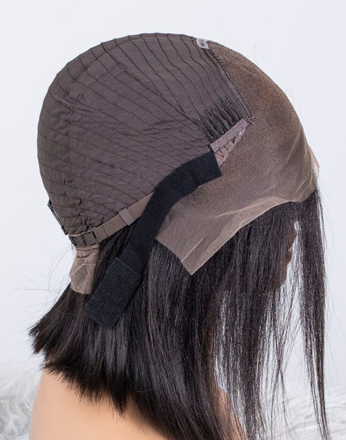 Clearance - 13x4" Lace Front Wig Indian Hair - 12" Yaki Size-1 - MTY-2431