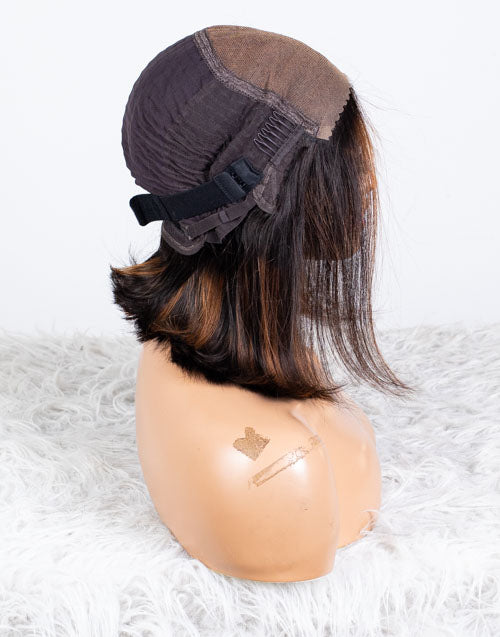 Clearance - 5x5" Closure Wig Indian Hair - 10" Silky Size Average - MTY-3939