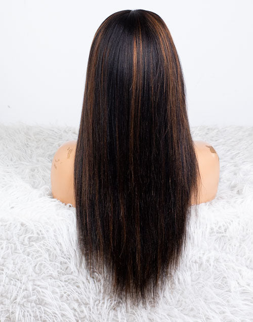 Clearance - 13x6" Lace Front Wig Indian Hair - 18" Yaki Size 1 - MTY-3953