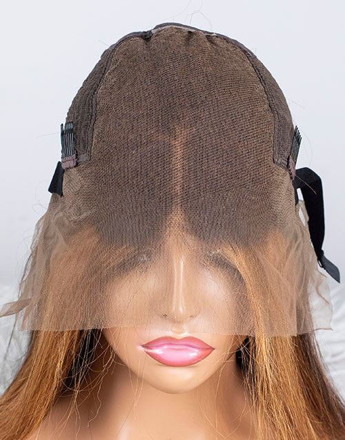 Clearance - 13x6"  Lace Front Wig Indian Hair - 18" Silky Average Size - MTY-2393