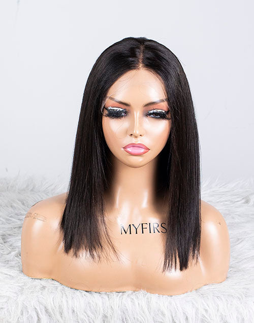 Clearance - 13x4"  Lace Front Wig Malaysian Hair - 14" Silky Size 1- MTY-2421