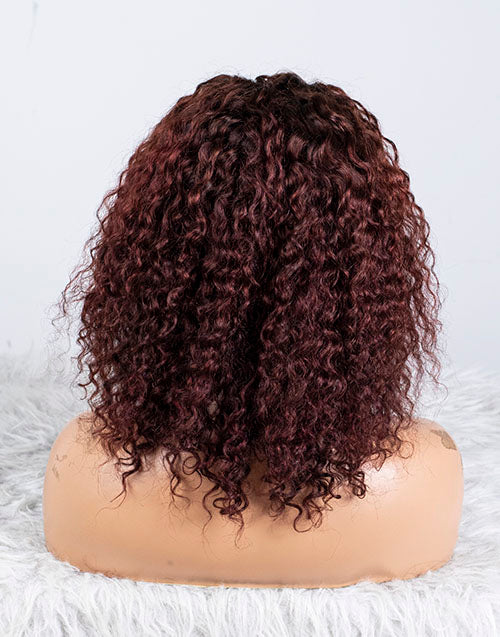 Clearance - 13x4"  Lace Front Wig Indian Hair - 12" Curly Size 1- MTY-2445