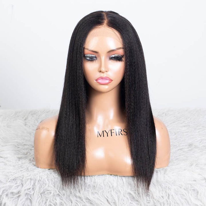 Clearance - 5X5" Indian Hair - 14" Yaki Average- MT-3832