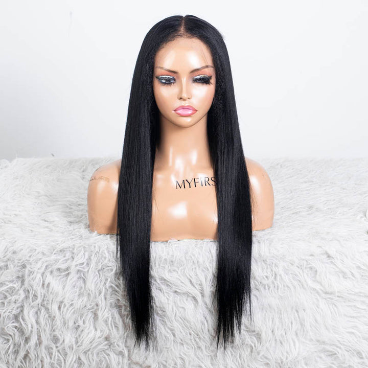 Clearance - Full Lace Wig Malaysian Hair - 20" Yaki 4c Edges Size 1 - MTY-4997