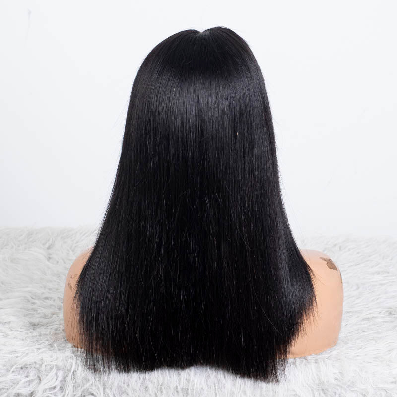 Clearance - 5x5" Closure Wig Indian Hair - 14" Silky Average - MTY-5007