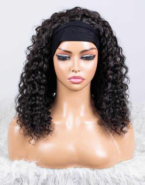 Clearance - Headband Wig Glueless No Lace Indian Hair Wig - 16" Silky Size 1 - MCY-16