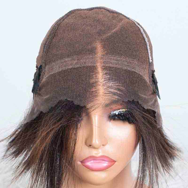 Clearance - 13x6'' Lace Front Wig Malaysian Hair - 10" Yaki Size 1 - MT-3834