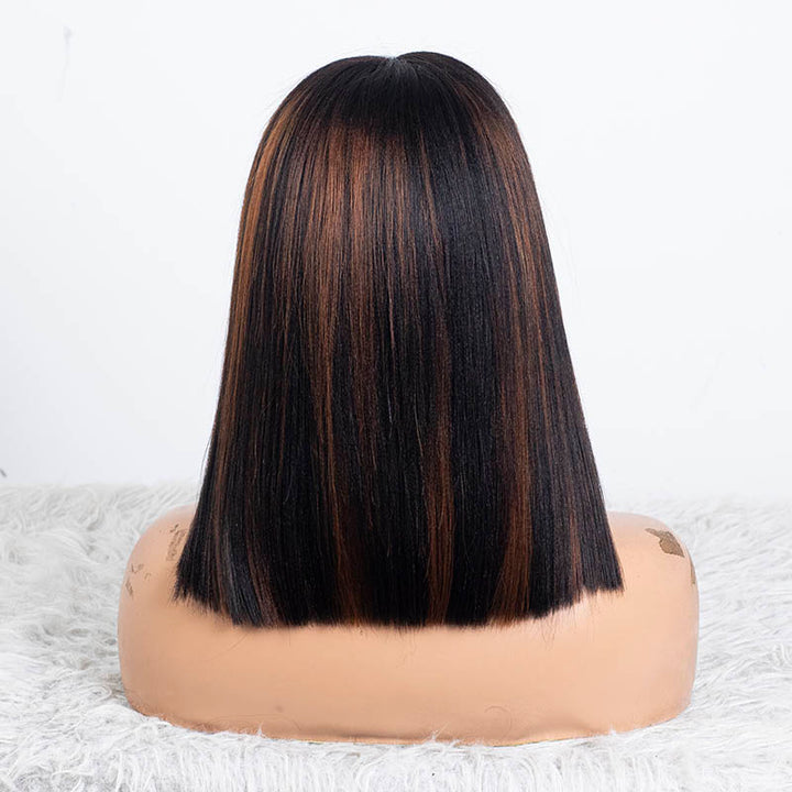 Clearance - 13x6 Lace Front Wig Indian Hair - 12" Yaki Size 2 - MTY-5010