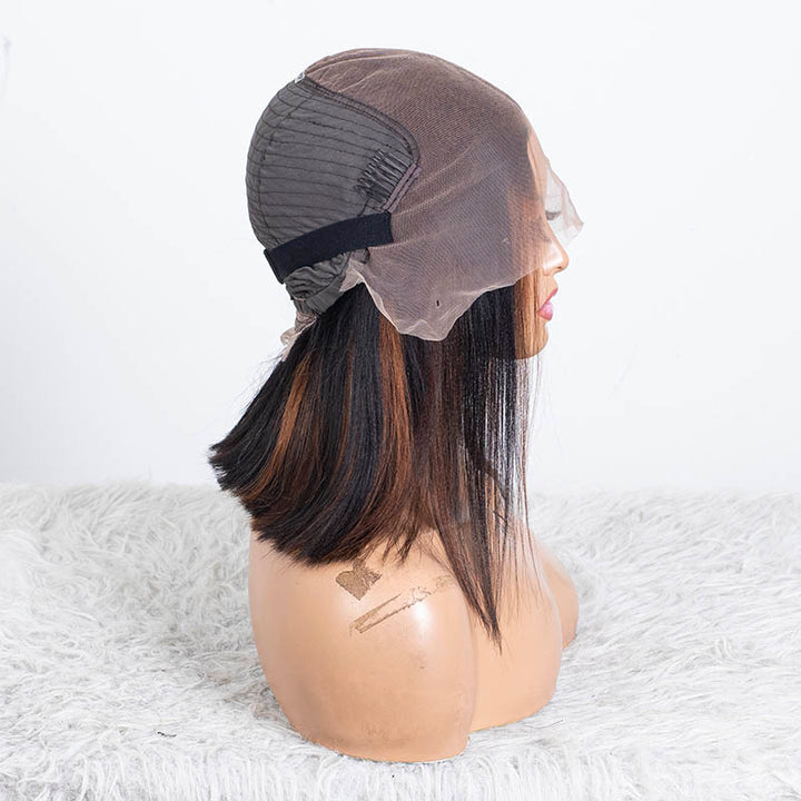 Clearance - 13x6 Lace Front Wig Indian Hair - 12" Yaki Size 2 - MTY-5010