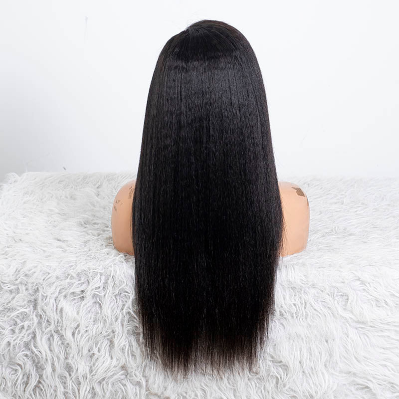 Clearance - 5x5 Glueless Closure Wig Indian Hair - 20" Kinky Average Size - MT-3835