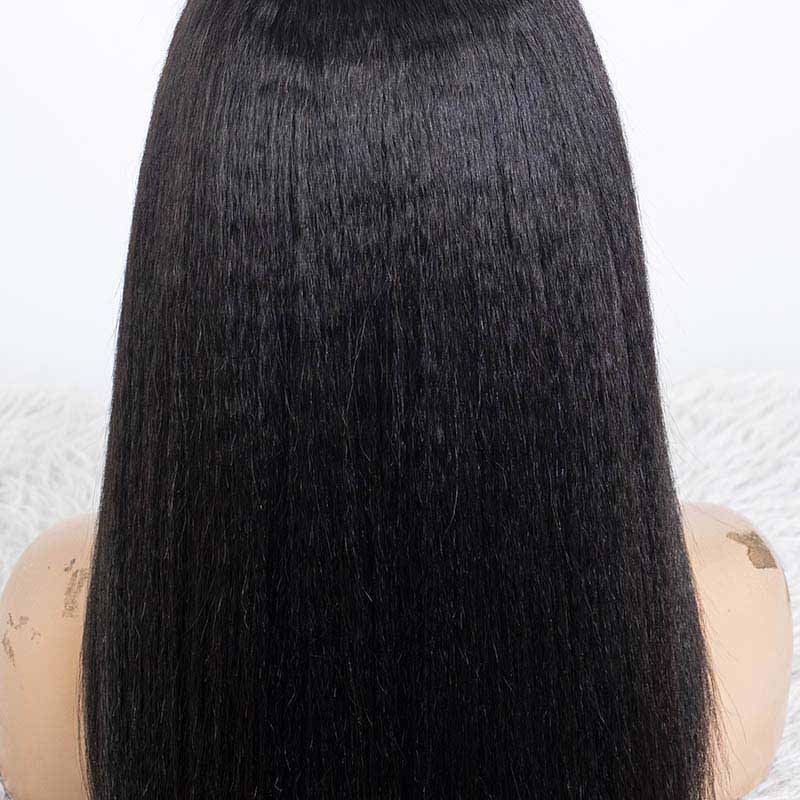 Clearance - 5x5 Glueless Closure Wig Indian Hair - 20" Kinky Average Size - MT-3835