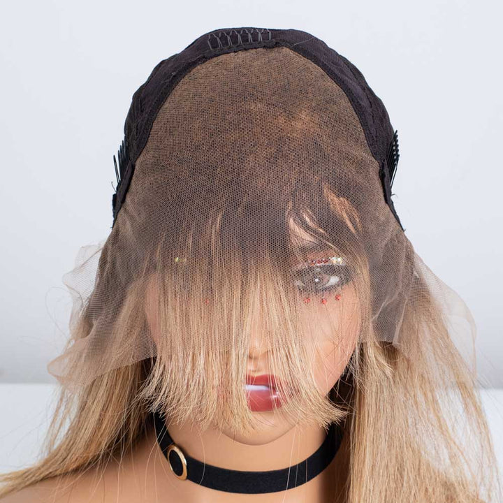 Clearance - 13x4'' Lace Front Wig  Indian Hair - 12" Silky Size 2- MT-3855