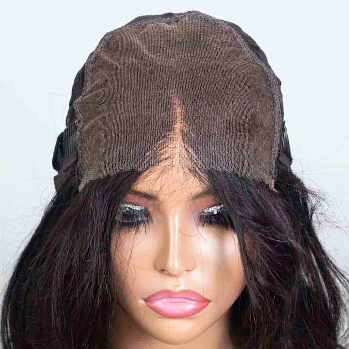 Clearance - 5x5 Glueless Closure Wig Indian Hair - 14" Silky Average Size - MTY-5015