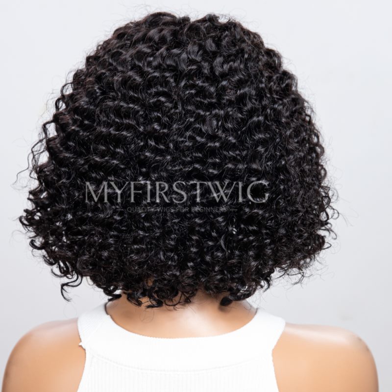 12 Inch Deep Wave Curly 4x4 Closure Wig - Final Deal & No Code Needed - ABFL4416