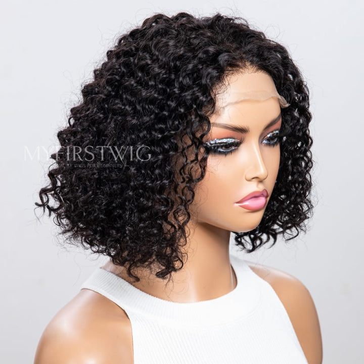 12 Inch Deep Wave Curly 4x4 Closure Wig - Final Deal & No Code Needed - ABFL4416