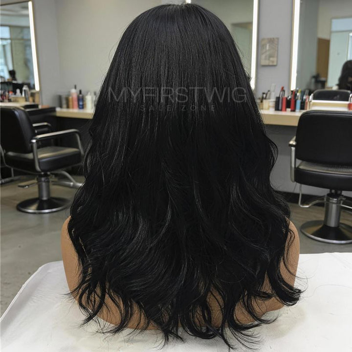 14-20 Inch Layered Salon Blowout Straight HD Lace Wear & Go Glueless Wig - CLS037