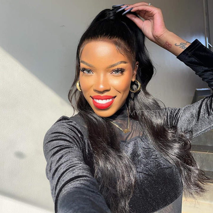 14-22 Inch Full Lace Wig Straight Long Wig Human Hair Wig -LM003