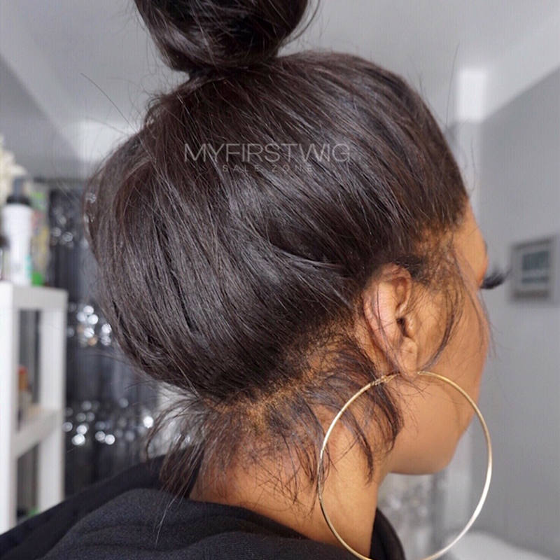 14-22 Inch Full Lace Wig Straight Long Wig Human Hair Wig -LM003