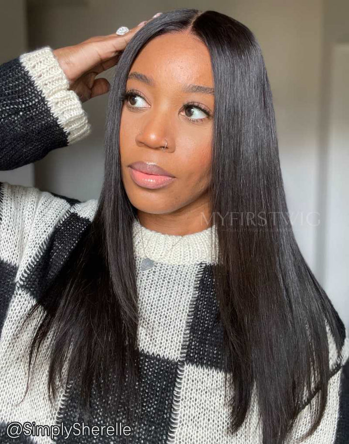 16 Inch Straight 4x4 Closure Wig - Final Deal & No Code Needed - ABFL4421