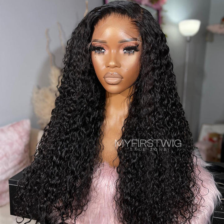 Volle Spitzeperücke, glatte, lange Perücke, klebefreie Perücke aus Echthaar – LM003 