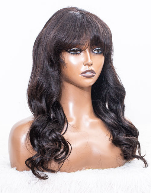 Clearance - 4x4" Closure Wig Indian Hair - 18" Silky Size Average - MTY-710