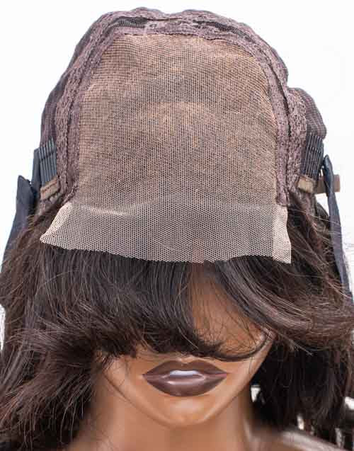 Clearance - 4x4" Closure Wig Indian Hair - 18" Silky Size Average - MTY-710