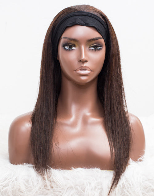 Clearance - Headband Wig Glueless No Lace Indian Hair - 16" Silky Size 1 - ATH-8