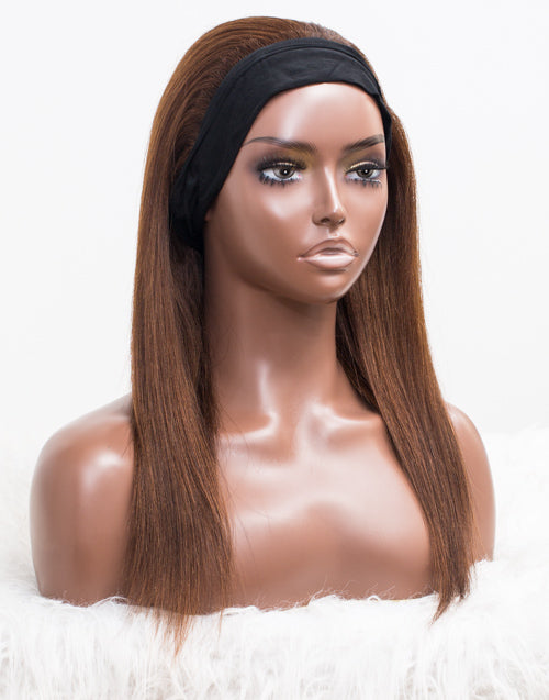 Clearance - Headband Wig Glueless No Lace Indian Hair - 16" Yaki Size 1 -ATH-11