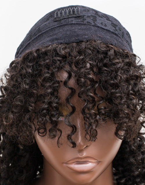 Clearance - Headband Wig Glueless No Lace Indian Hair Wig - 22" Silky Size 1 - CFS045