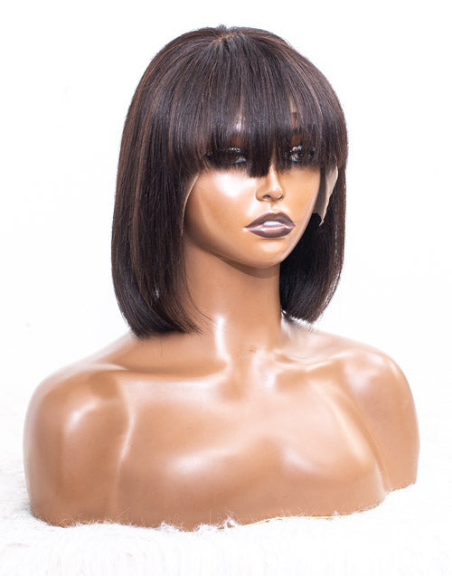 Clearance - 13x4" Lace Front Wig Indian Hair 180% Density - 10" Silky Size Average - MTY-560