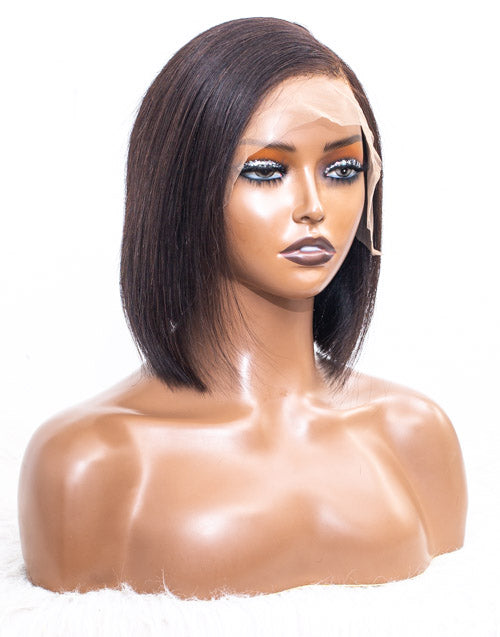 Clearance - 13x4" Lace Front Wig Indian Hair 180% Density - 10" Silky Size Average - MTY-559