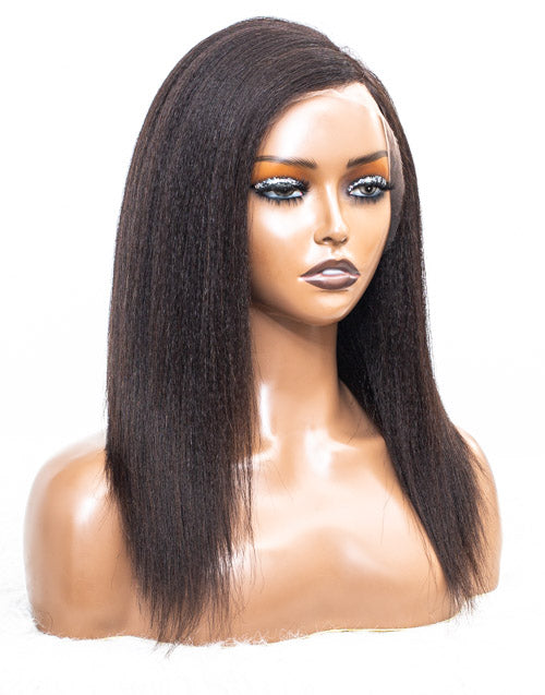 Clearance - 13x4.5" Lace Front Wig Malaysian Hair - 14" Kinky Size 1 - MT-2863