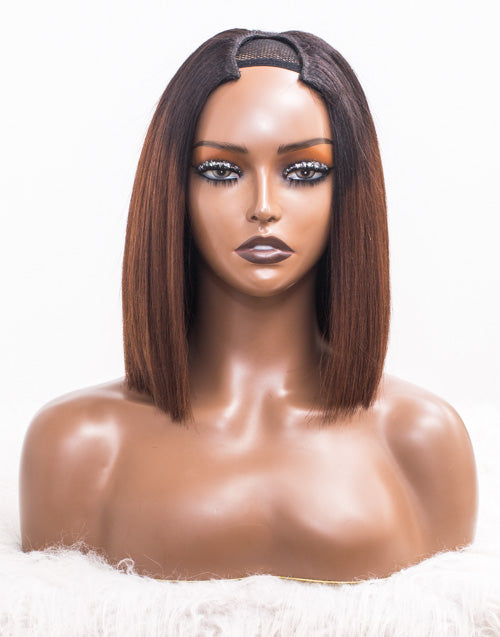 Clearance - V Part Wig Indian Hair - 10" Yaki Size 1 - MT-2484